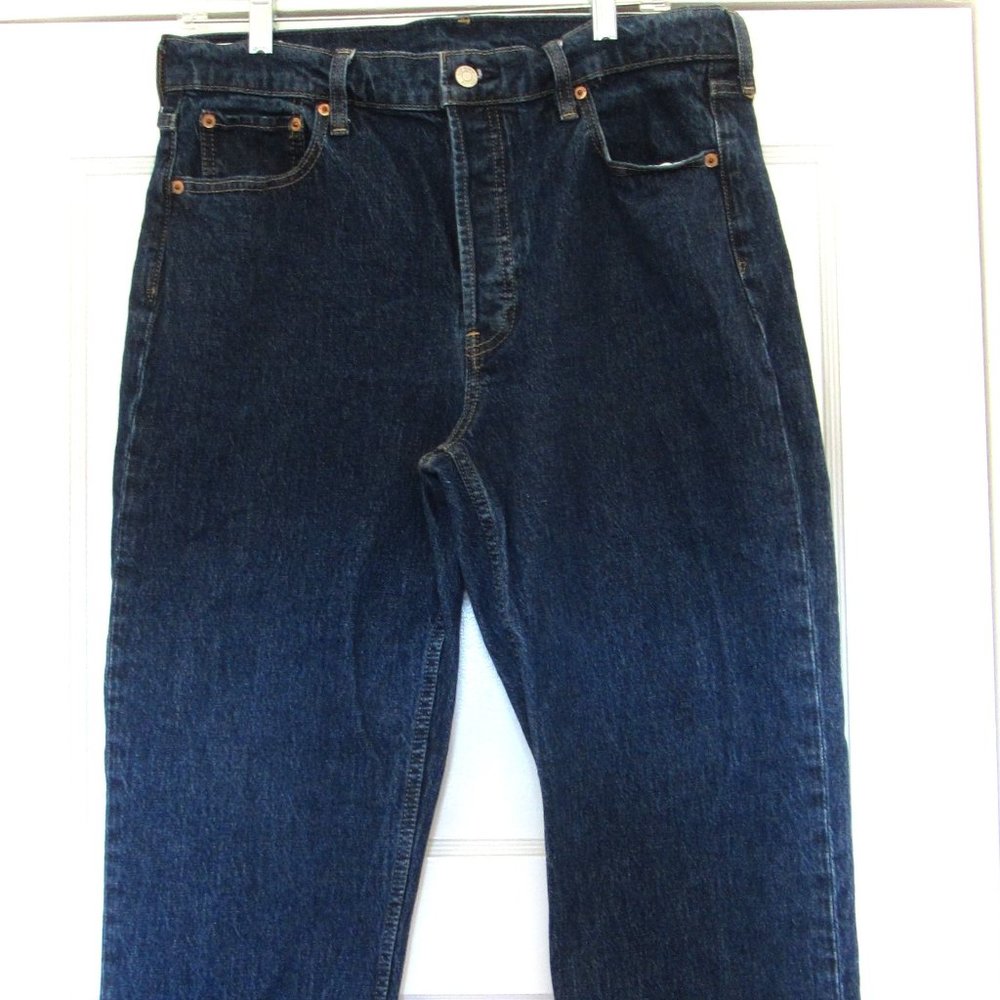 Gap Cheeky Straight High Rise Jeans, Size 31, 12R, Dark Wash